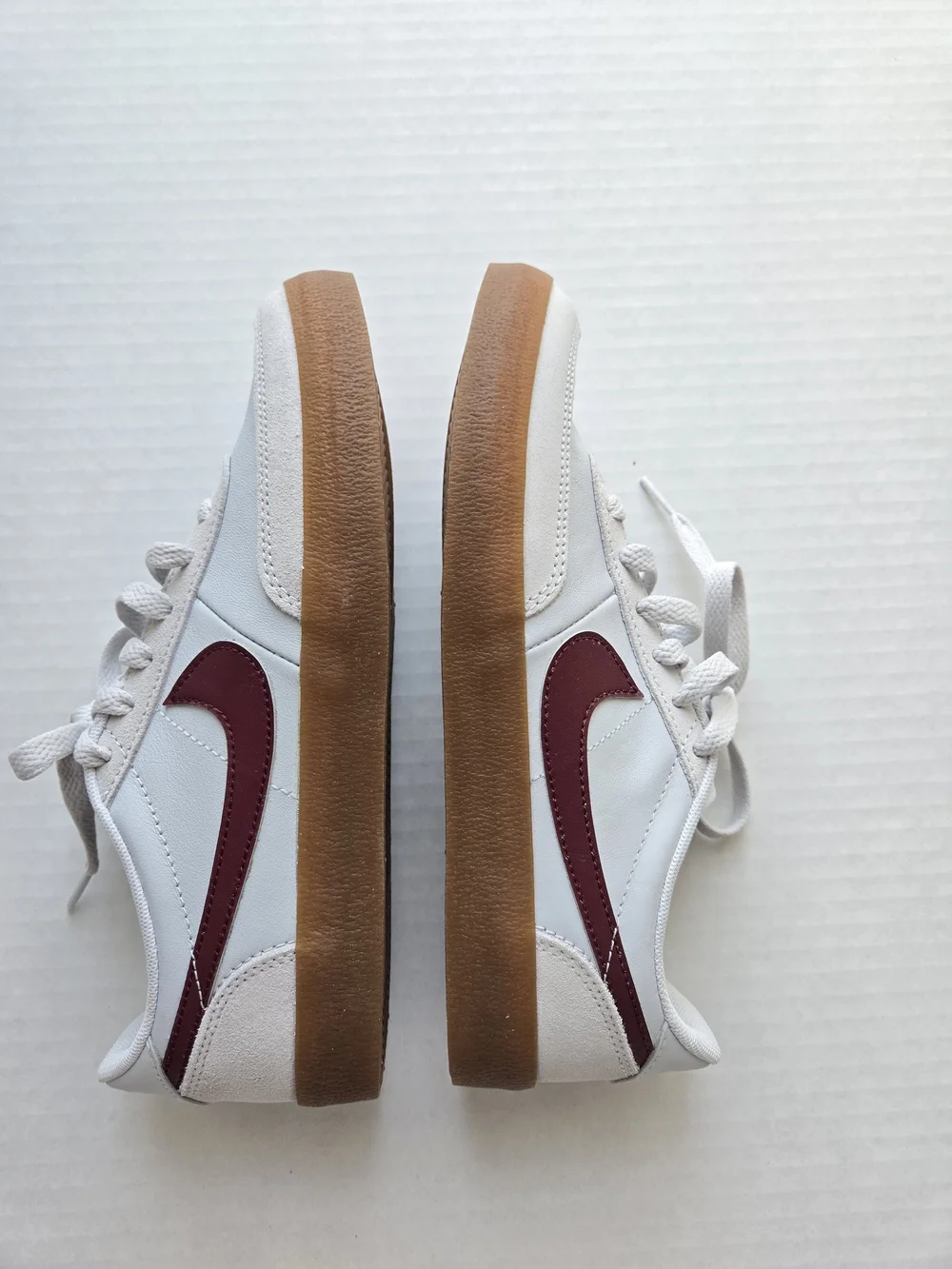 Nike Killshot 2 White Sneakers with Dark Red Swish - Big Kids Size 6 NEW